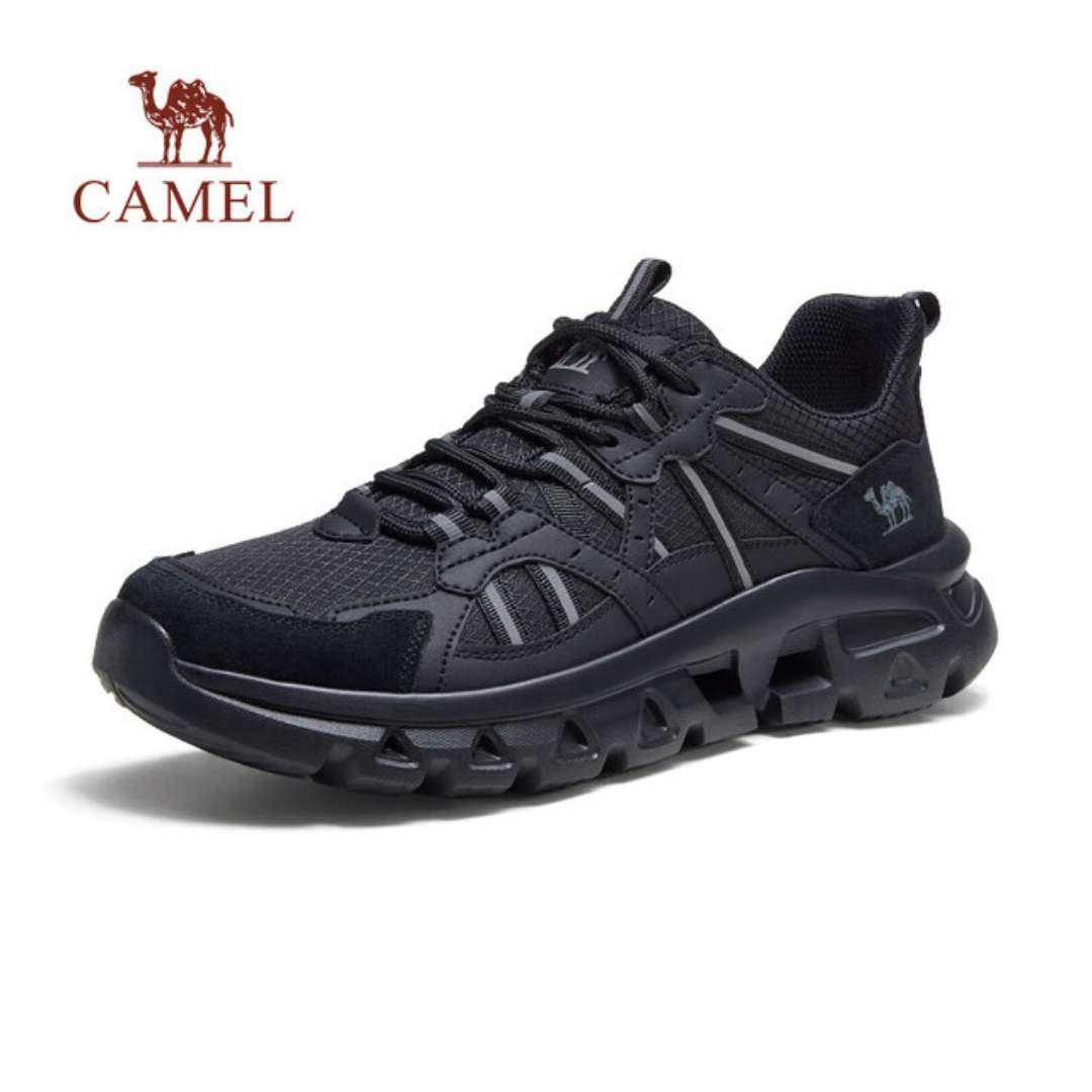 plus会员:骆驼(CAMEL)新款女士休闲鞋轻便软底简约舒适户外徒步鞋 G24S342016黑色 (女款) 37 134元包邮