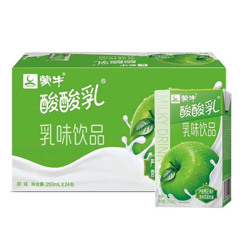 MENGNIU 蒙牛 酸酸乳原味250ml×24盒 清爽果汁乳味饮料 21.26元（需买4件，需用