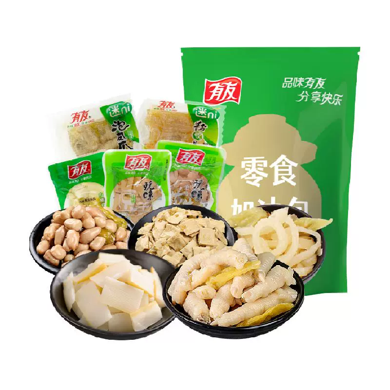 YUYU 有友 泡椒荤素礼包500g ￥45.9