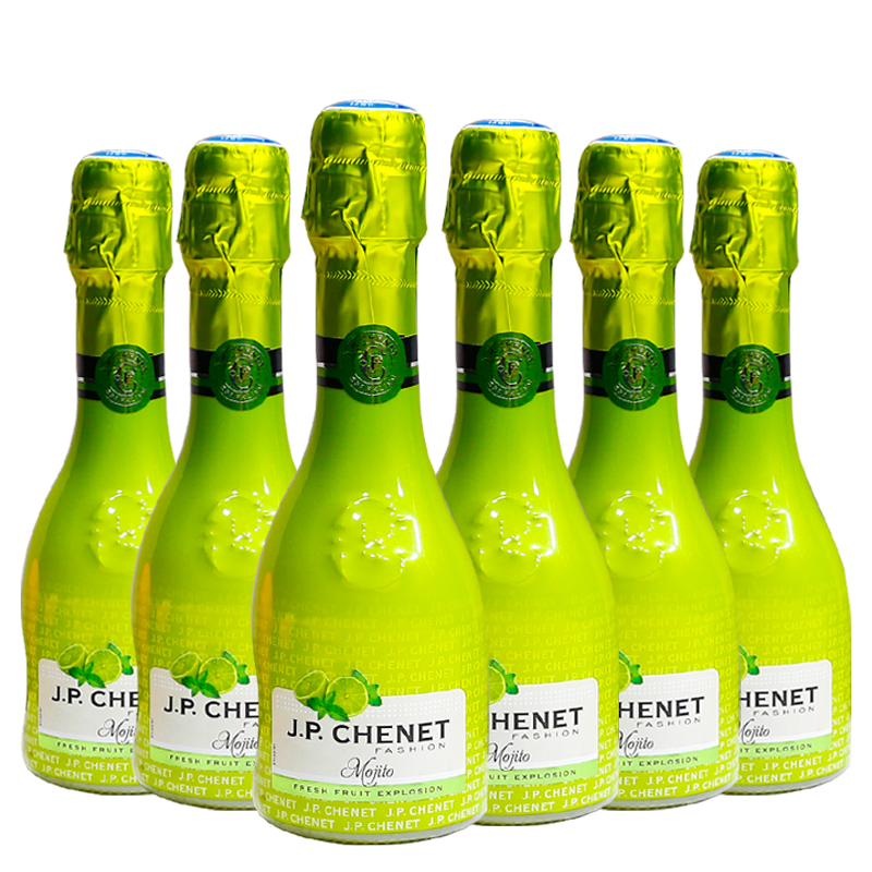 J.P.CHENET 香奈 莫吉托鸡尾酒 起泡酒 mini系列法国进口红酒歪脖子酒 200ml整箱 
