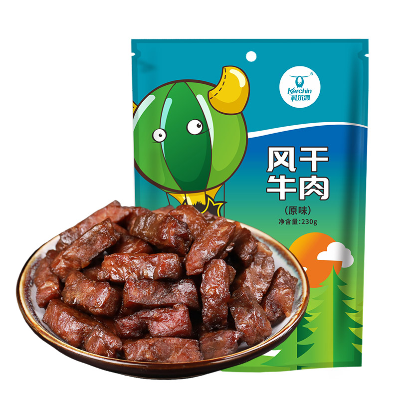 Kerchin 科尔沁 风干牛肉230g 内蒙古特产休闲零食小吃独立包装 25元（需买2件