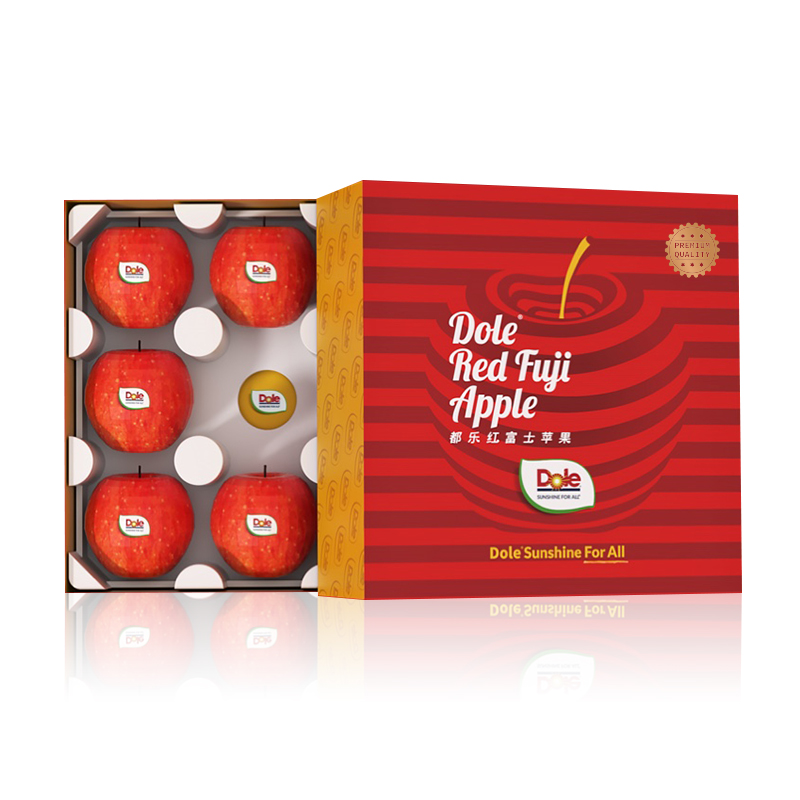 Dole 都乐 特级 红富士苹果 单果230g+ 8个 礼盒装 拍两件 69.84元包邮（折合34.92