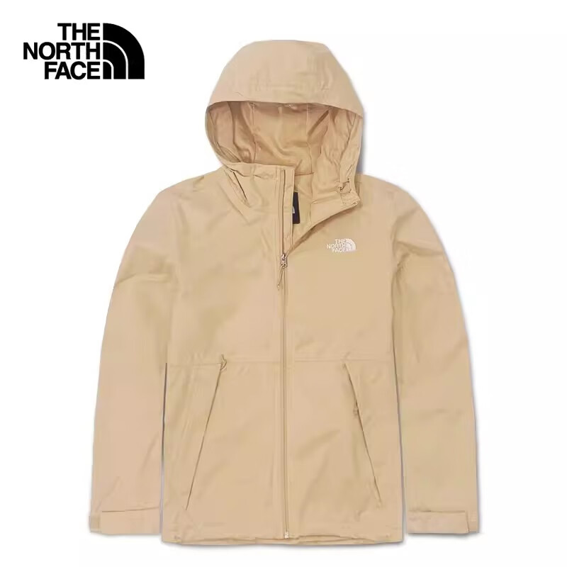 THE NORTH FACE 北面 冲锋衣男户外防风硬壳单层夹克4UDN 卡其色 324.5元