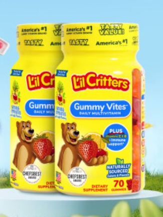 L'il Critters 小熊糖復合維生素 70粒 2瓶套裝 79.5元（需買2件，需用券）