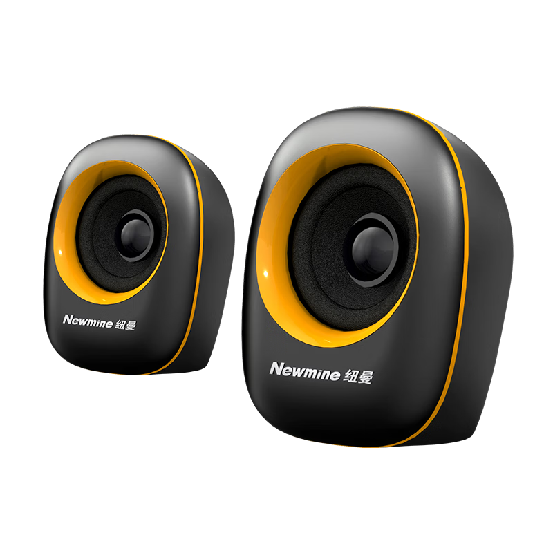 纽曼 V3 音响电脑音箱 有线迷你多媒体 USB 有源低音炮 黑色 23.9元（需领券）