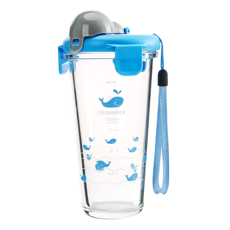 三光云彩 Flat Shaker系列 PC618 玻璃杯 450ml 蓝色鲸鱼 11.9元（需用券）