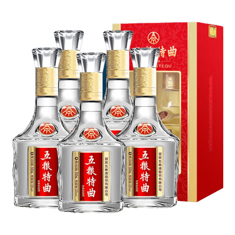 百亿补贴：五粮液股份 五粮特曲 浓香型白酒 52度 500ml*6瓶 整箱装 740元包邮