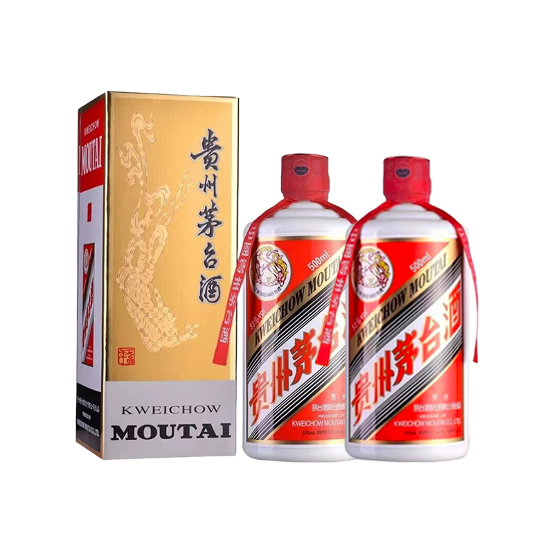 移动端、京东百亿补贴：茅台 2019年 飞天 酱香型 53度 500ml*2瓶 3879.05元（需