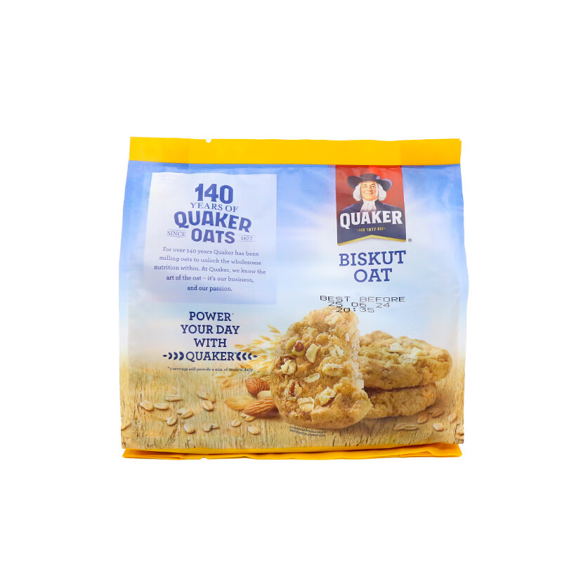 QUAKER 桂格 燕麦曲奇蜂蜜坚果味饼干270g/包 （多味可选） 8.97元