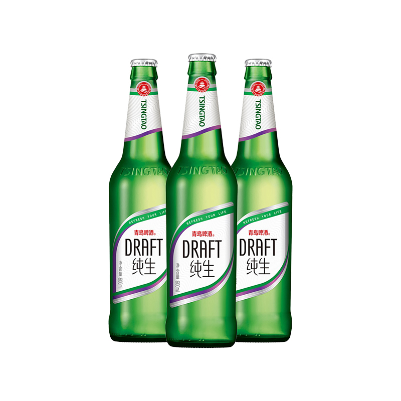 TSINGTAO 青岛啤酒 纯生8度600ml*12瓶 79元（需用券）