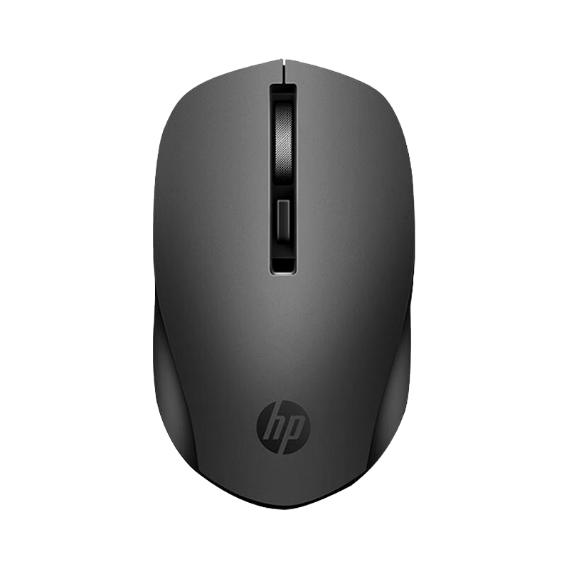 移动端、京东百亿补贴：惠普 S1000 2.4G无线鼠标 1600DPI 黑色 39.75元