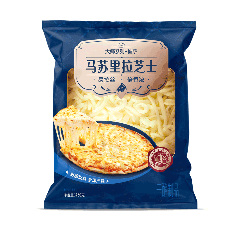 光明 马苏里拉芝士碎 450g × 3件 58.68元（需领券，合19.56元/件）