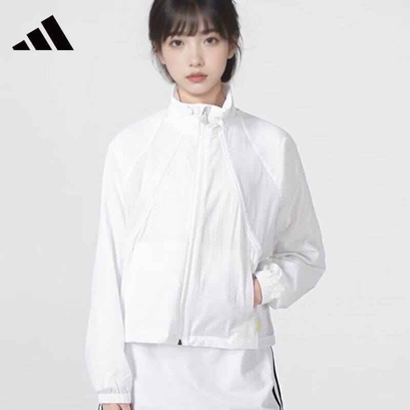 移动端、京东百亿补贴：adidas 阿迪达斯 女款梭织夹克 HF7287 99元