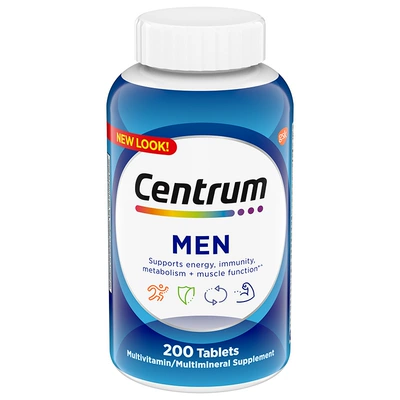 再降价：CENTRUM 善存 成年男性复合维生素 200粒 76.9元包邮+300淘金币 (需用券)