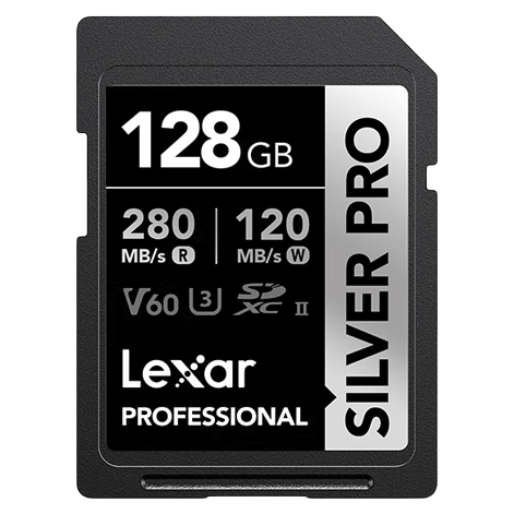 Lexar 雷克沙 SILVER PRO 存储卡 128GB（V60、U3、class10） 354元包邮（双重优惠）