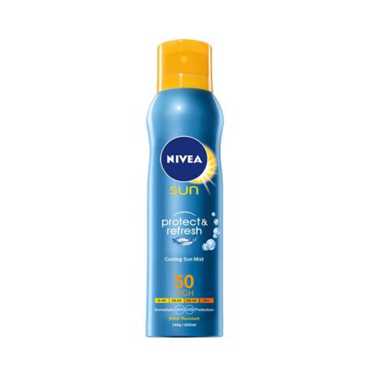 妮维雅 冰爽透明防晒气雾 SPF50+ PA+++ 200ml*2件 53.1元（合26.55元/件）