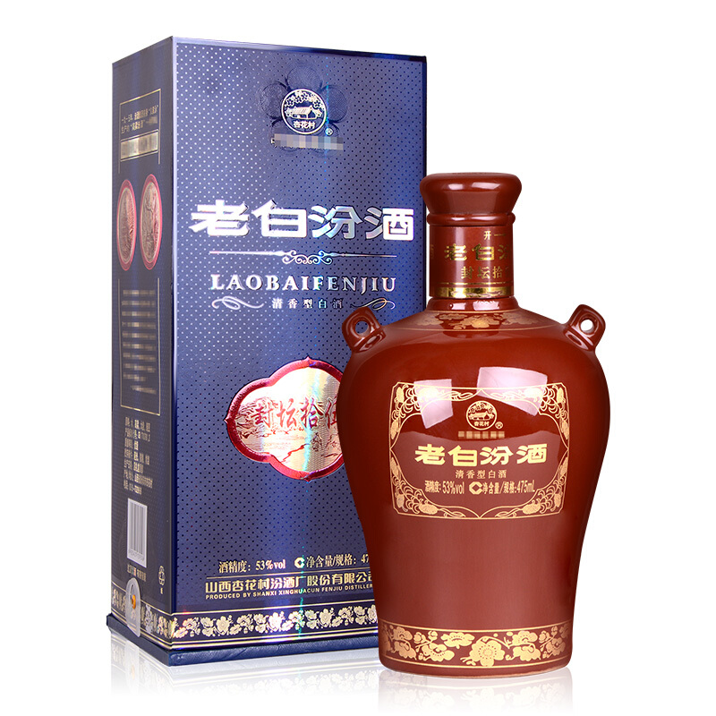 汾酒 老白汾酒 封坛15 53%vol 清香型白酒 475ml 单瓶装 140.28元