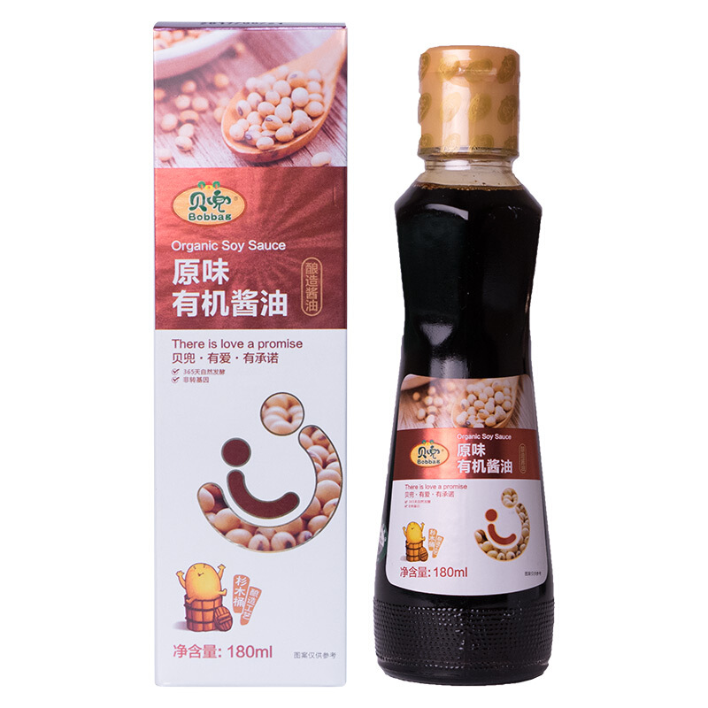 Bobbag 贝兜 有机酱油 原味 180ml 16.97元（需买3件，需用券）