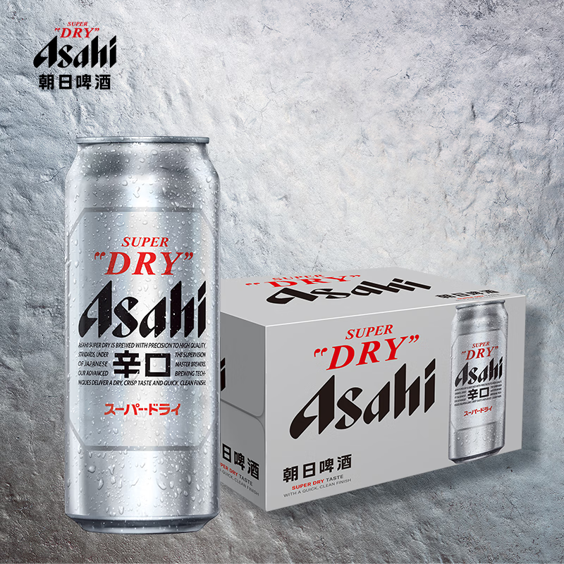 asahi 朝日超爽啤酒 500ml*12罐 60元（需用券）