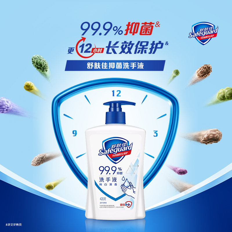 Safeguard 舒肤佳 经典抑菌洗手液420g*6 64.9元（需用券）