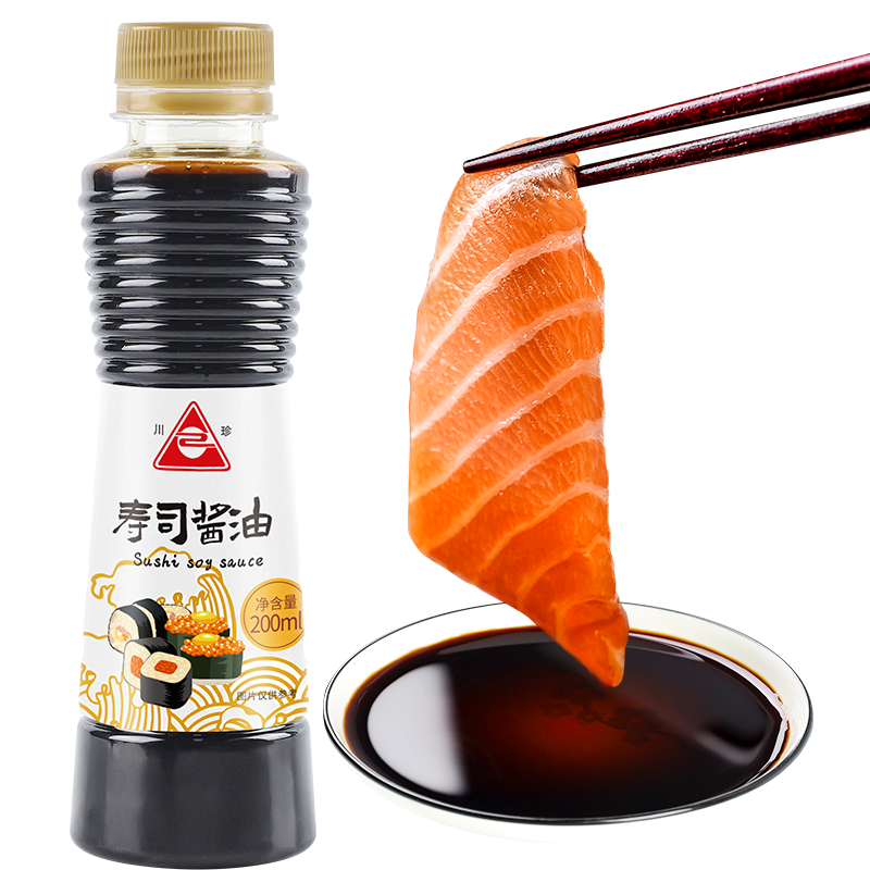 川珍 寿司酱油200ml 3.43元 需用券