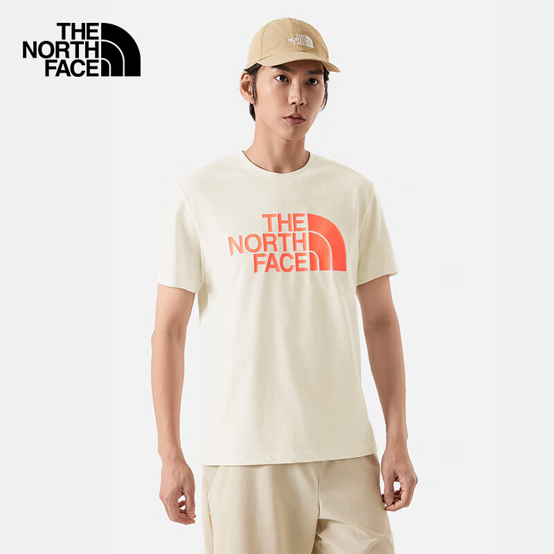 THE NORTH FACE 北面 短袖T恤男户外速干柔软透气短袖88GY 沙丘白/QLI M ￥74.5