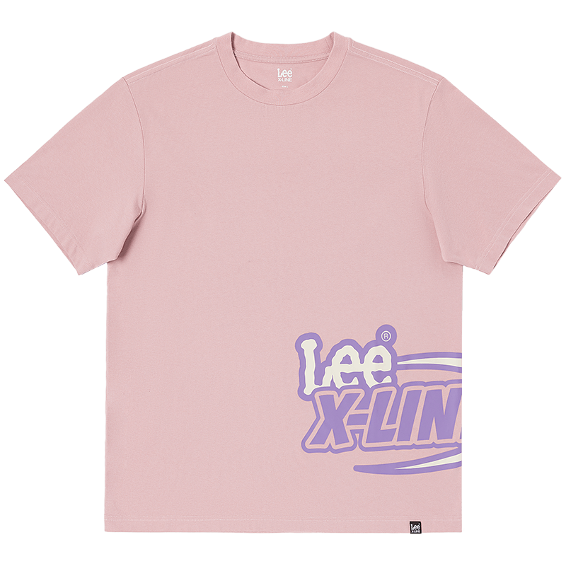 Lee 印花短袖T恤 粉色 54元需凑单、PLUS会员