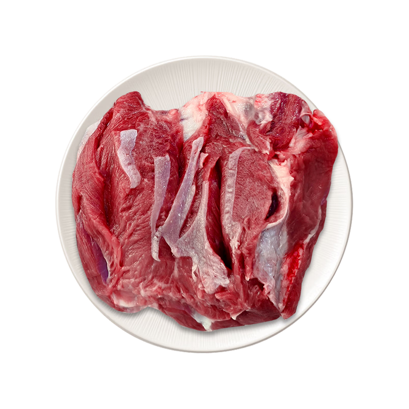朔美羊 怀仁羔羊原切去骨羊后腿肉2斤 炖煮烧烤串 清真 源头直发 去骨羊后