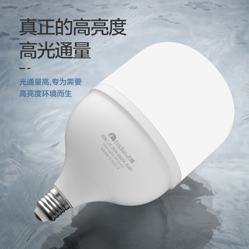 家装季：FEIDIAO 飞雕 E27 LED灯泡 25W 白光 8.91元（需用券）