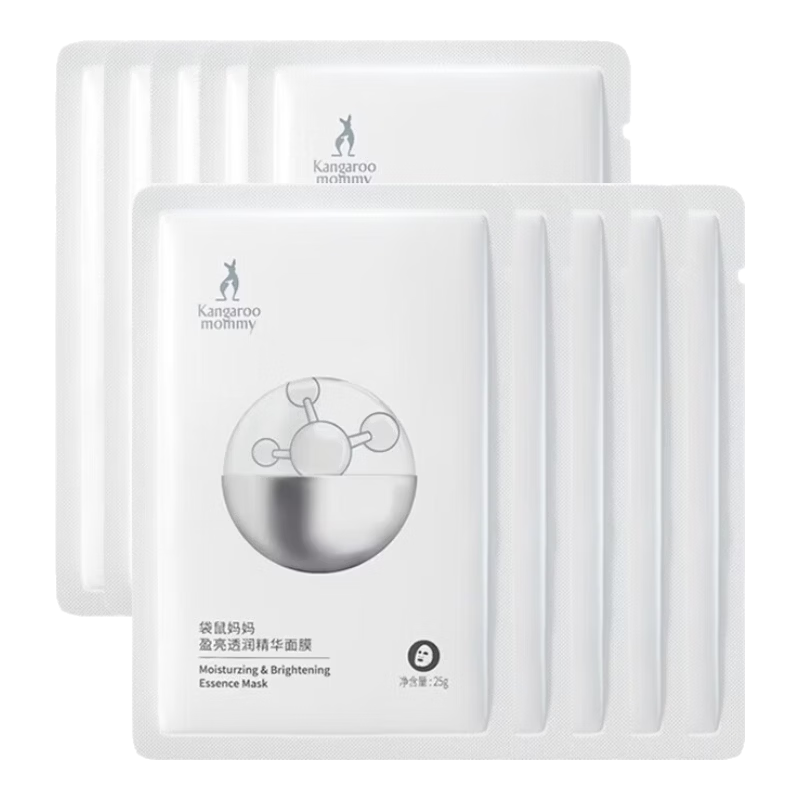 袋鼠妈妈 准孕妇可用爆款面膜 补水透润 盈亮面膜30片 77.33元