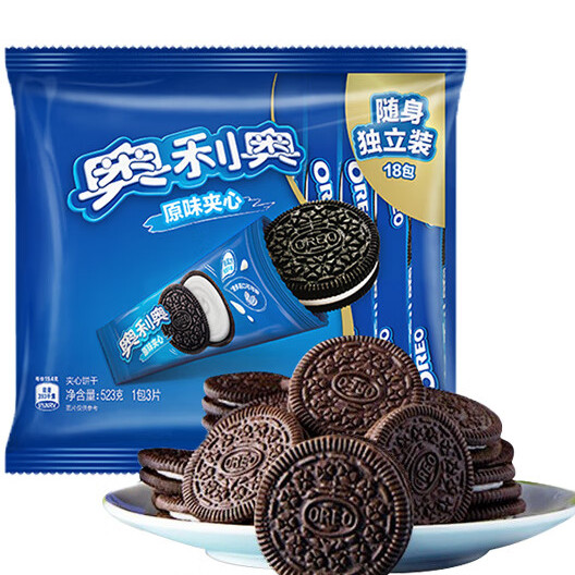 OREO 奥利奥 夹心饼干 原味 523g 12.68元