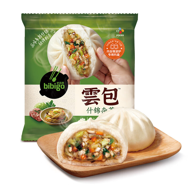 bibigo 必品阁 云包 什锦杂菜味320g 5.86元（需买12件，共70.38元，双重优惠）