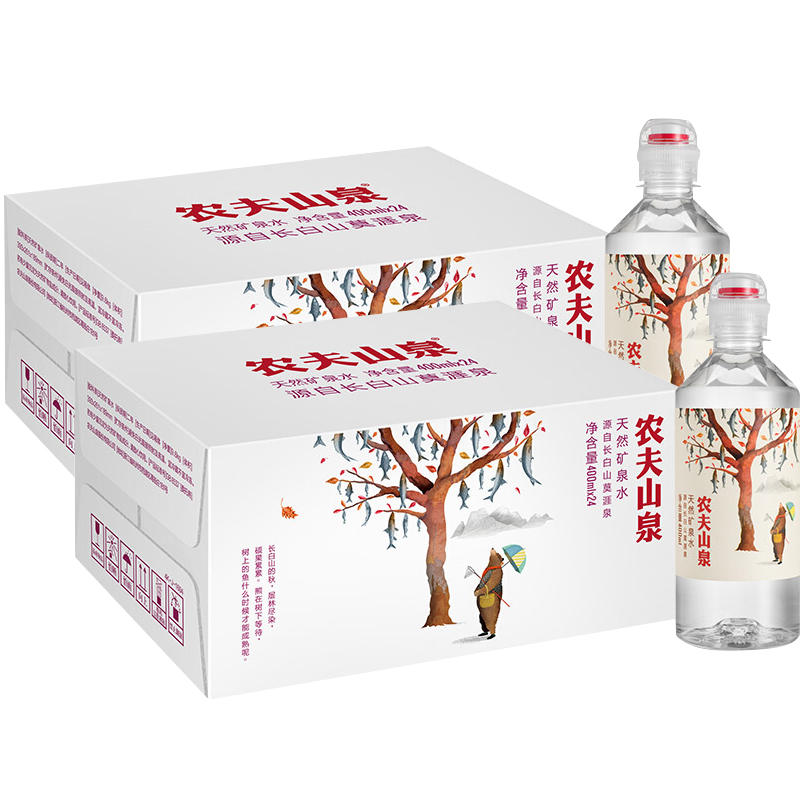 88VIP：NONGFU SPRING 农夫山泉 饮用天然矿泉水运动盖 400ml*24瓶*2箱 78.33元