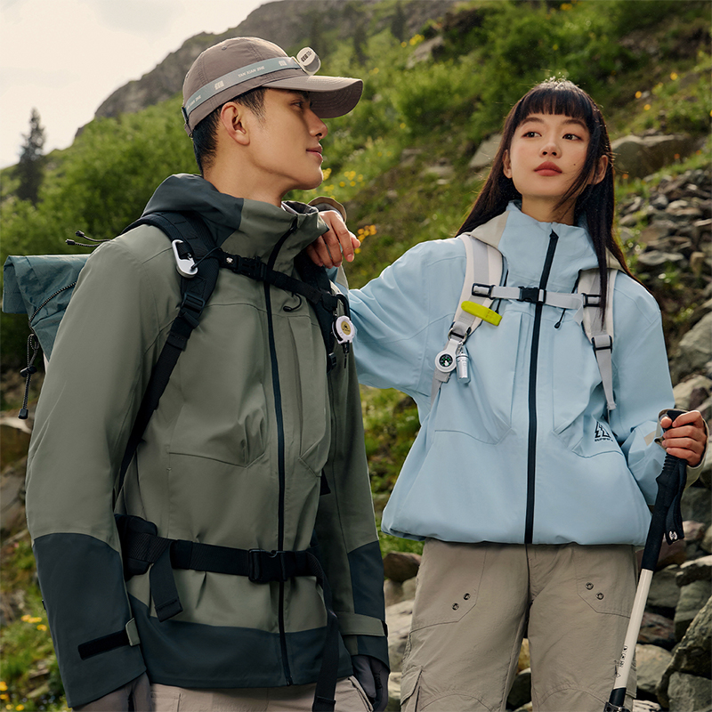 361° 山河衣 雨屏 三合一加绒 男女同款防风防水加厚冲锋衣632433602 139.3元