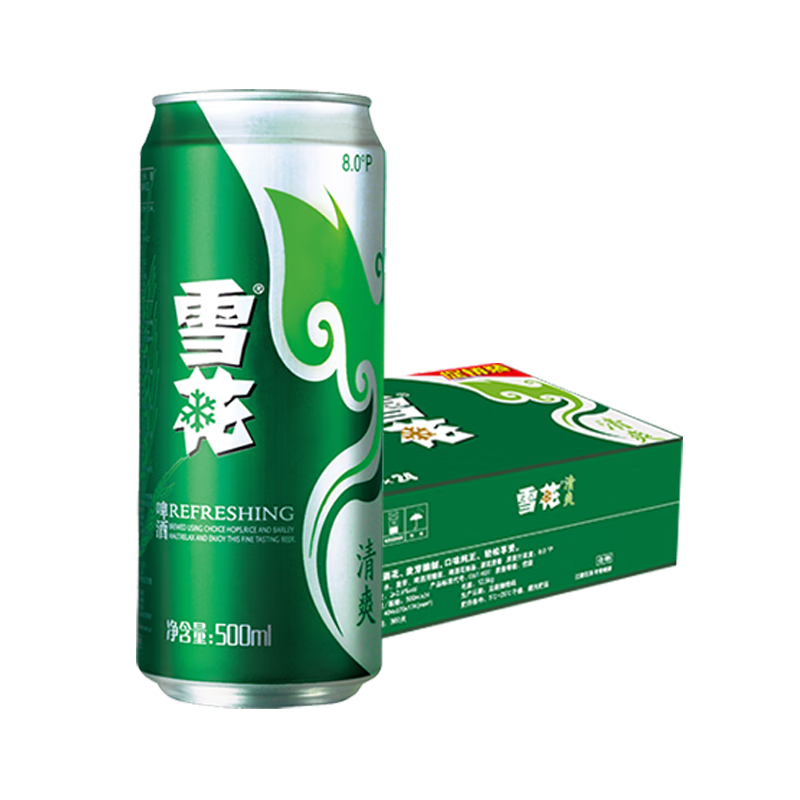 Snowbeer 雪花啤酒 经典清爽 500mL 24罐/箱 70元（需领券）