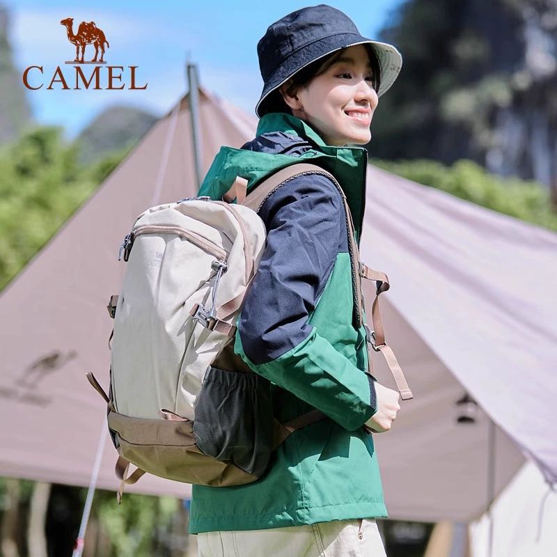 CAMEL 骆驼 双肩包大容量书包男女大学生户外徒步登山包轻便休闲旅行背包 69