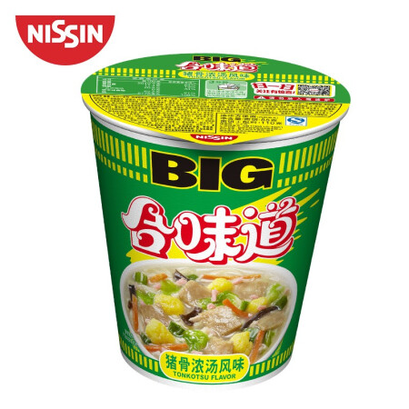 NISSIN 日清食品 合味道 BIG杯面 猪骨浓汤风味 108g 4.47元（需用券）