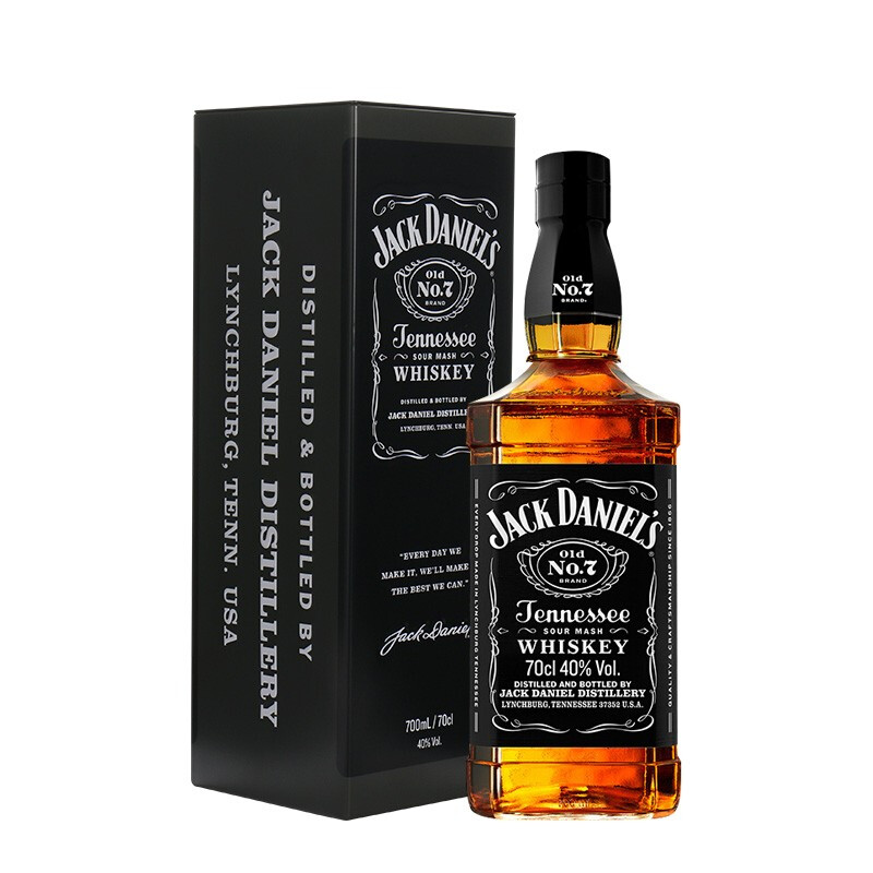 礼遇季：杰克丹尼 黑标 调和 田纳西威士忌 40%vol 700ml 礼盒装 110.63元（需用