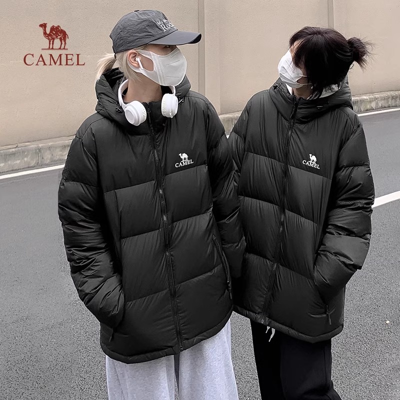 CAMEL 骆驼 [火山]骆驼女装羽绒服加厚保暖男女同款面包服短款外套2024秋新款