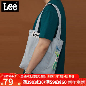 Lee 帆布包女斜挎大容量日系韩版单肩包托特包购物袋牛仔包女手提袋包 ￥54