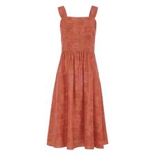 花木深 新中式吊带连衣裙显瘦高端轻奢桑蚕丝红色真丝裙子夏季女装 ￥939