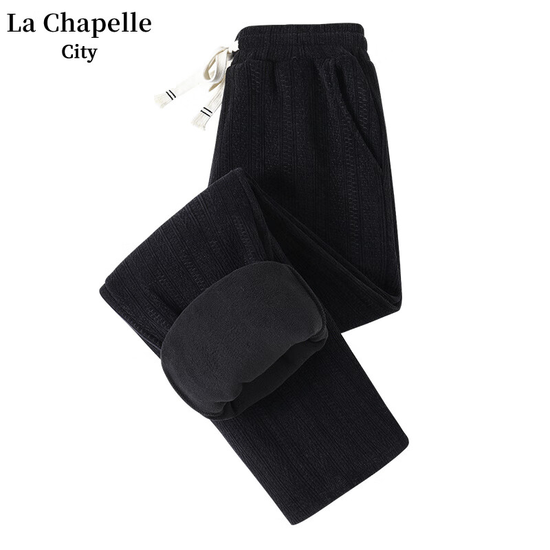 La Chapelle City 拉夏贝尔 女士加绒加厚灯芯绒直筒裤 49.9元（需用券）