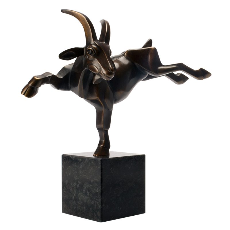 阿斯蒙迪 弗兰斯进口山羊雕塑纯铜羊摆件艺术品收藏生日礼品生肖羊 18540元