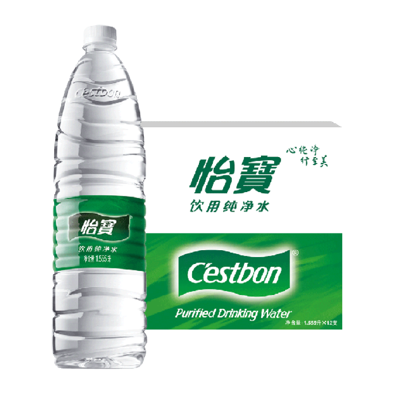 C'estbon 怡宝 饮用纯净水1555ml*12瓶 ￥17.88