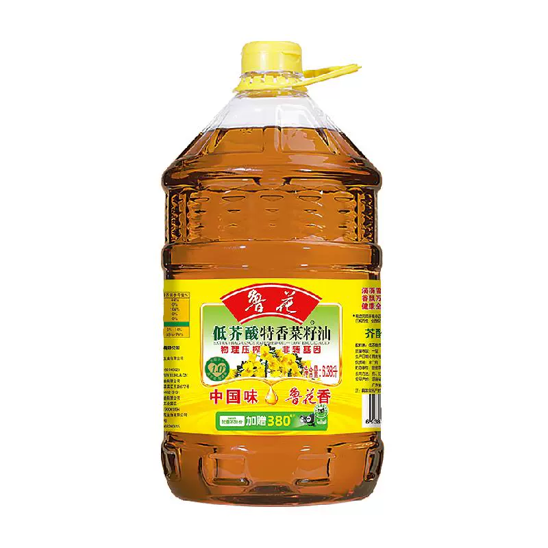 鲁花 低芥酸特香菜籽油6.38L ￥92.05