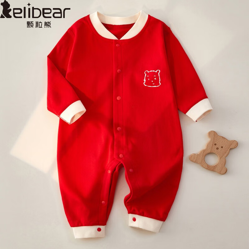 KELIXIONG 颗粒熊 婴儿衣服 红色 90cm 37.81元（需用券）