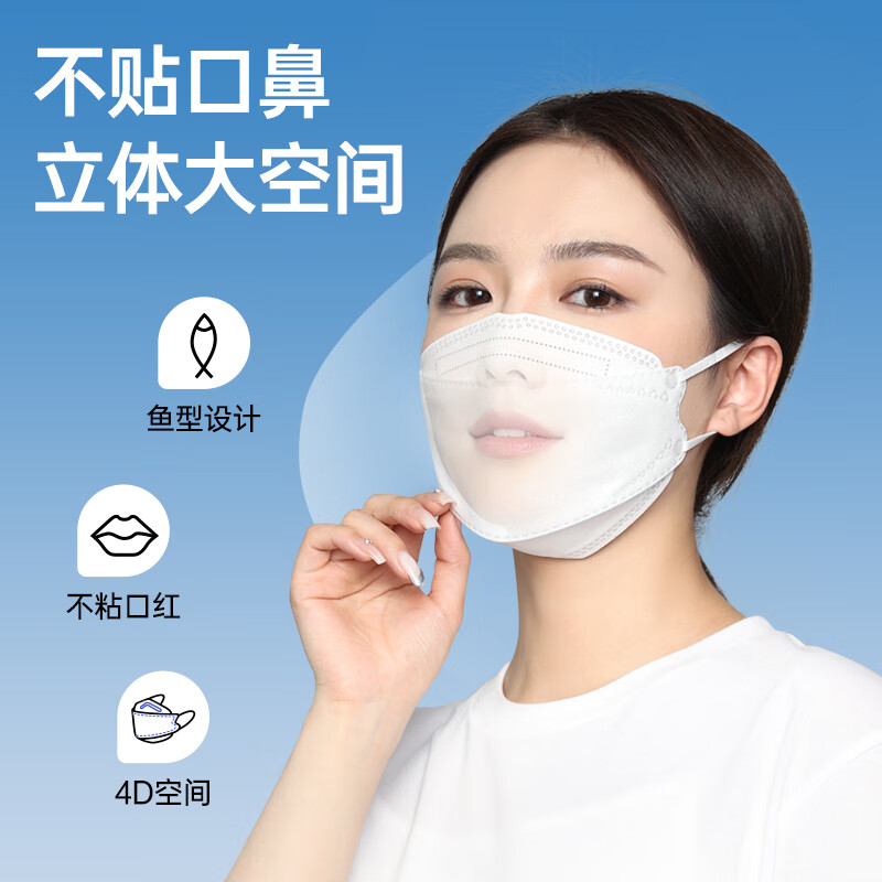 袋鼠医生 N95鱼嘴型医用防护口罩灭菌级成人耳挂式防沙尘花粉独立包装白色30只 白色30只独立装 28.9元 - 线报酷
