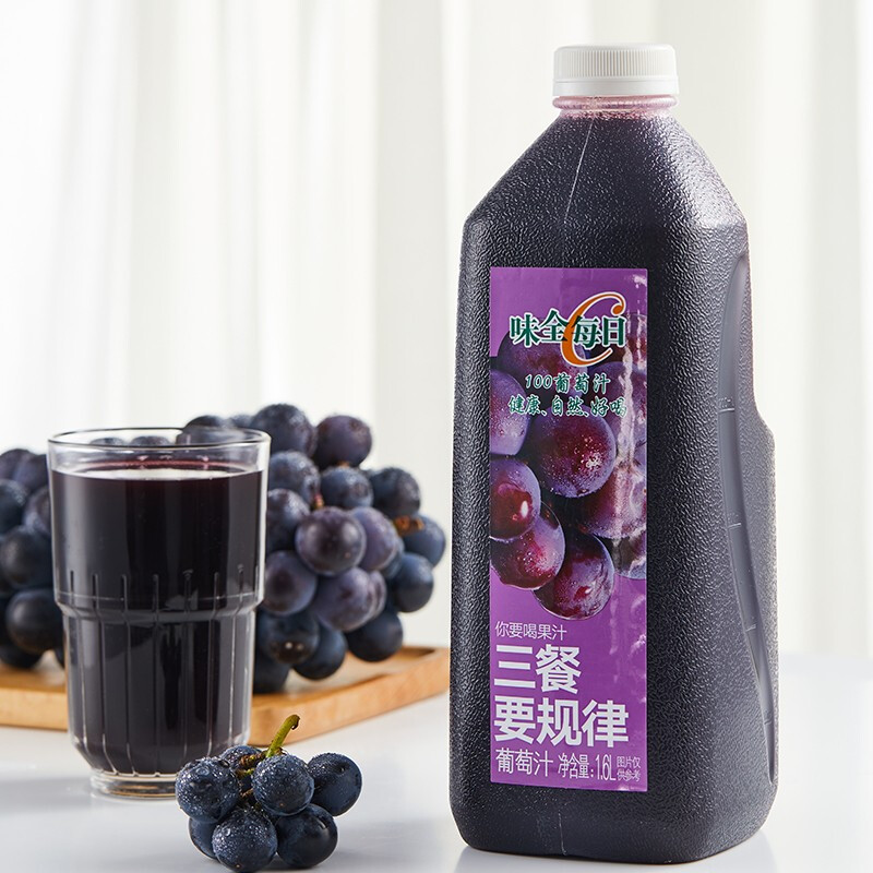 WEICHUAN 味全 每日C 100%葡萄汁 1.6L 15.85元（需买3件，需用券）