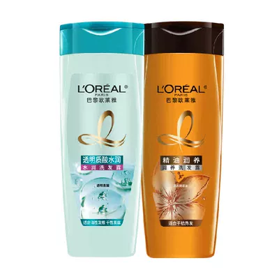 欧莱雅 透明质酸精油润养洗发水润发乳 100ml*2 6.42元+0.98元淘金币（需新客）