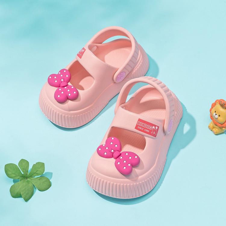 BoBDoG 巴布豆 女童凉鞋可外穿儿童拖鞋花园鞋夏季居家鞋沙滩鞋 39元